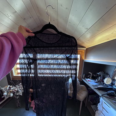 black dress lace