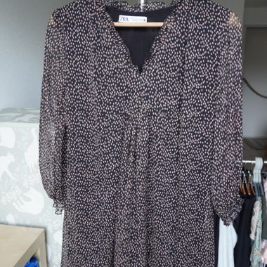 Robe chemisier à pois