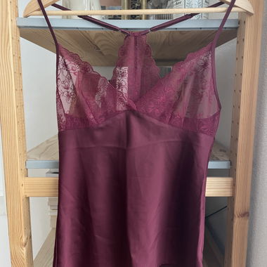 Top in pizzo Bordeaux Etam
