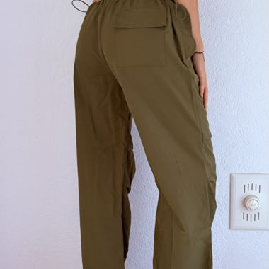 Olive Loose Cargo Pants