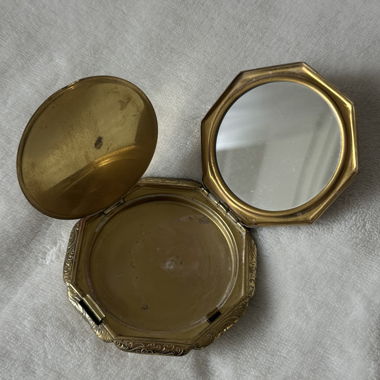 Vintage-Spiegelgehäuse, achteckig
