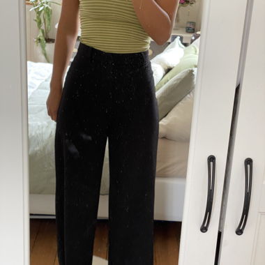 Black High-Waist Pants