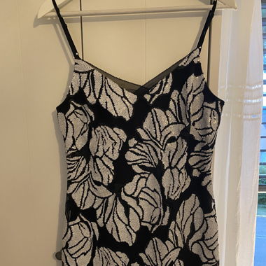 Black and White Sequins Dress