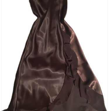 Robe chic vintage brune