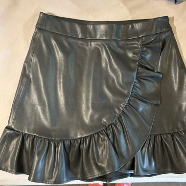 Jupe noir imitation cuir