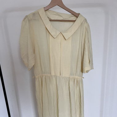 Vintage Kleid Butter Milk Yellow