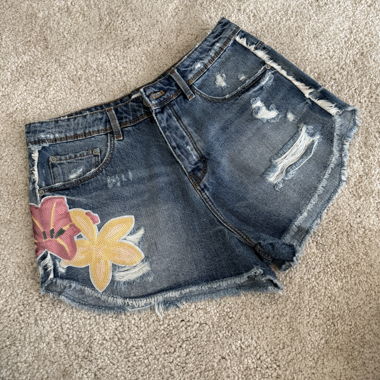 Shorts in denim Zara