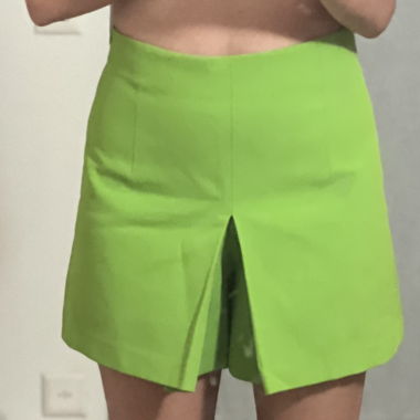 ZARA bright green skort, size M