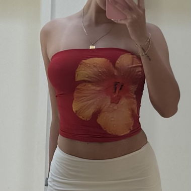 White Mini Skirt & Zara Top