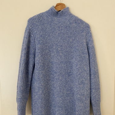 Blue winter dress in Small