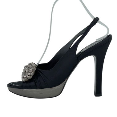 Rene Caovilla Crystal Embellished Platform EU 40