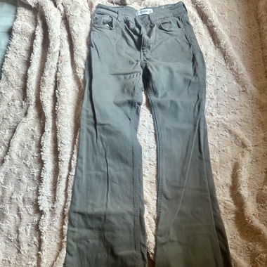 Jeans a zampa grigio scuro