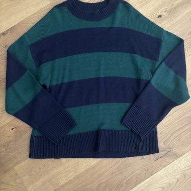 Pull en maille rayé