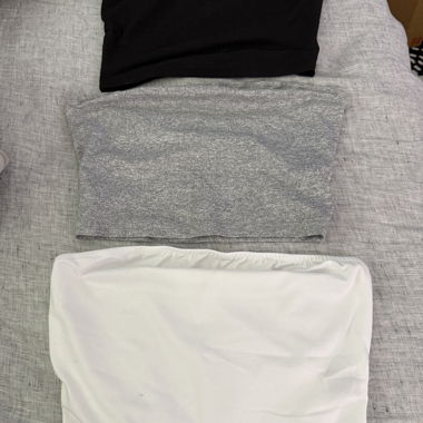 SHEIN Tube Tops 3-Pack
