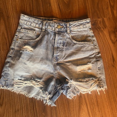 ripped, short pants