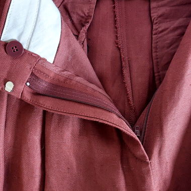 Pantalon large bordeaux MNG