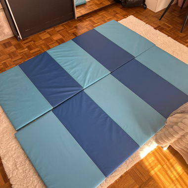 Set di tappeti da pavimento pieghevoli blu