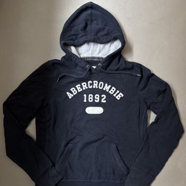 A&F Hoodie, dunkelblau, L