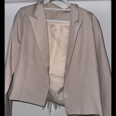 Beige Blazerjacke