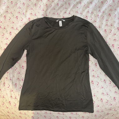 T-shirt manches longues H&M vert olive M