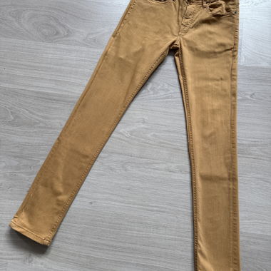 Jeans slim color cammello
