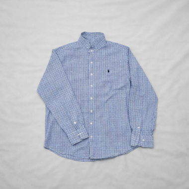 Polo Ralph Lauren Blue Vichy Shirt XL