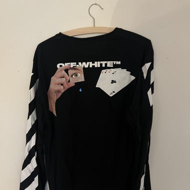Off-White Diag Hand Card T-Shirt 'Black'