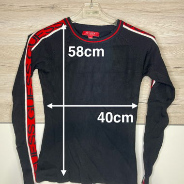 Maglione coste nero GUESS - taglia M