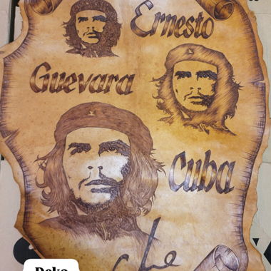 Decorazione da Parete in Vera Pelle