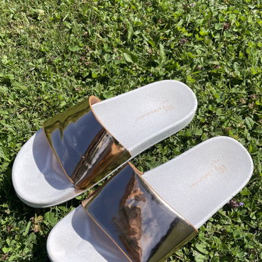 Roségoldene Slippers