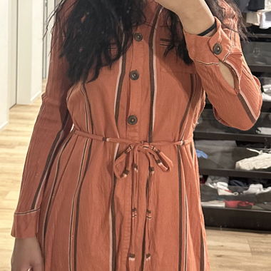 Striped Shirt Dress