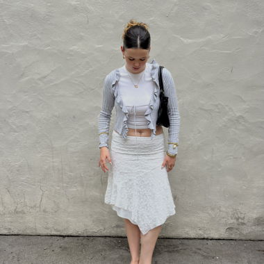 basic white crop top