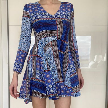 Playful blue dress 👗💕