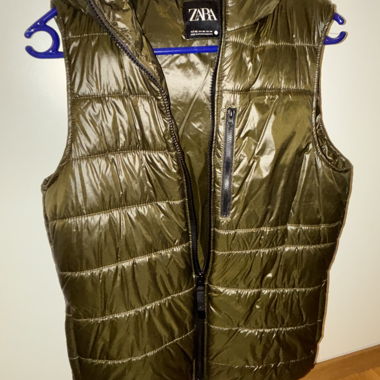 Gilet sans manches Zara matelassé kaki 