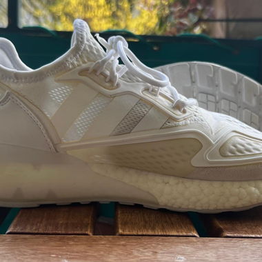 White Adidas ZX 2K sneakers