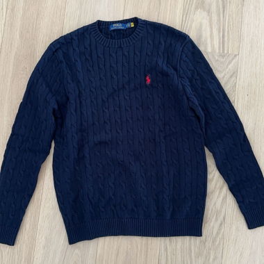 Ralph Lauren Knitted Pullover Blue. Only worn once