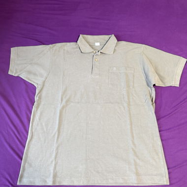Polo beige a maniche corte
