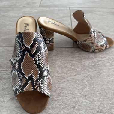 Mules con stampa serpente