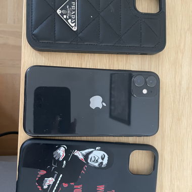 iPhone with case