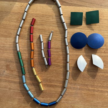 Set di gioielli colorato con collana "apero clic" 