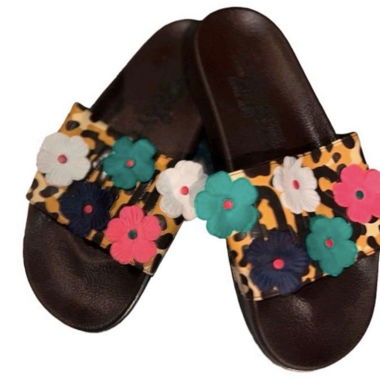Adidas Jeremy Scott Leopard Adiletten Gr.7 (40)