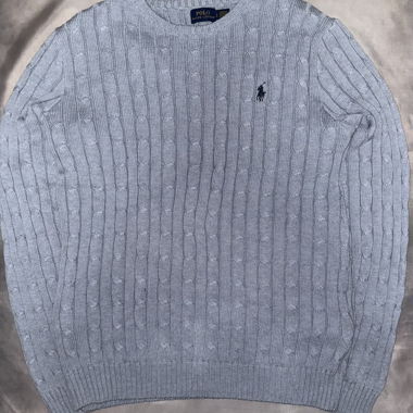 Polo Ralph Lauren Cable-Knit Sweater grey