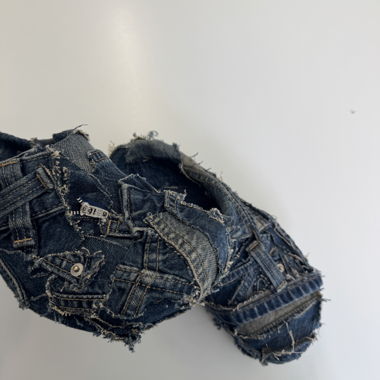 Custom Made Denim Crocs