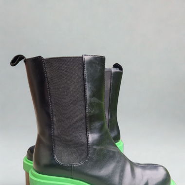 Bottes à semelle verte