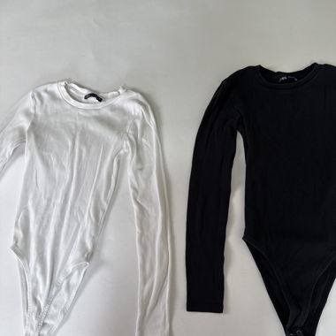 ZARA ribbed bodysuit set