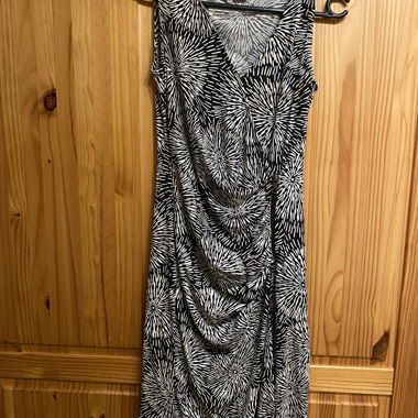 Robe à imprimé floral bleu & blanc 