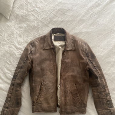 Leder Jacke