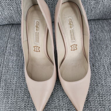 Décolleté nude in pelle BUFFALO LONDON
