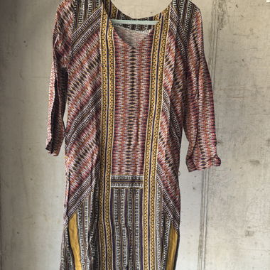Robe imprimée multicolore