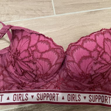 Pink Lace Bra